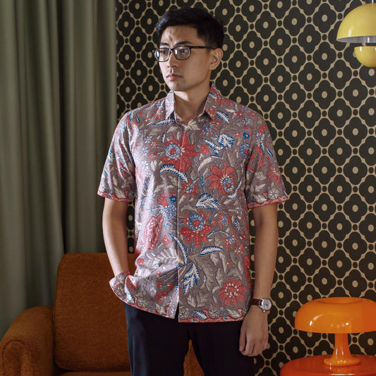 Nuvibu - Mandalas Kemeja Batik Pria Premium Lengan Pendek