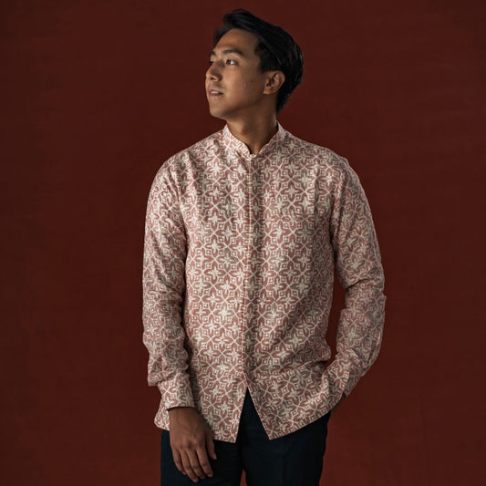 Sajjan - Mandalas Koko Kemeja Batik Pria Premium Lengan Panjang