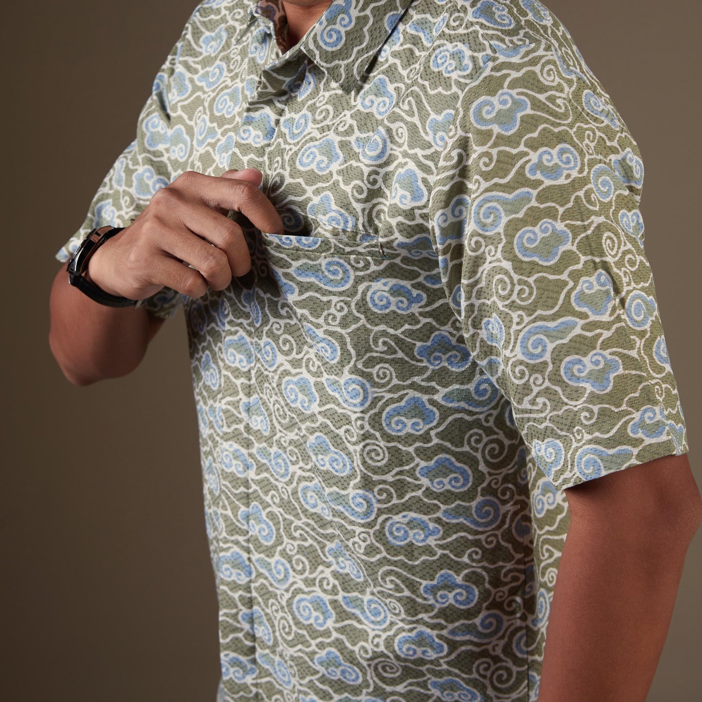 Grinawan - Mandalas Kemeja Batik Pria Premium Lengan Pendek