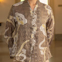 Alyssa - Mandalas Blouse Floral Atasan Batik Viscose Wanita Modern - Mandalas