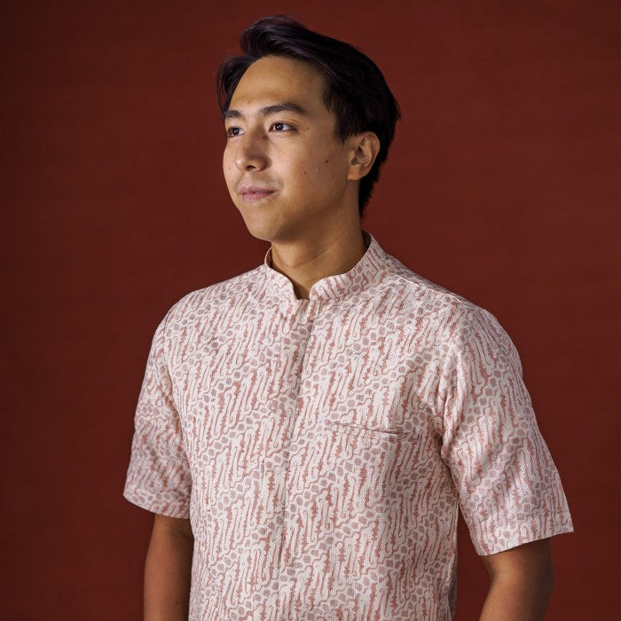 Yassir - Mandalas Koko Premium Men's Short Sleeve Batik Shirt