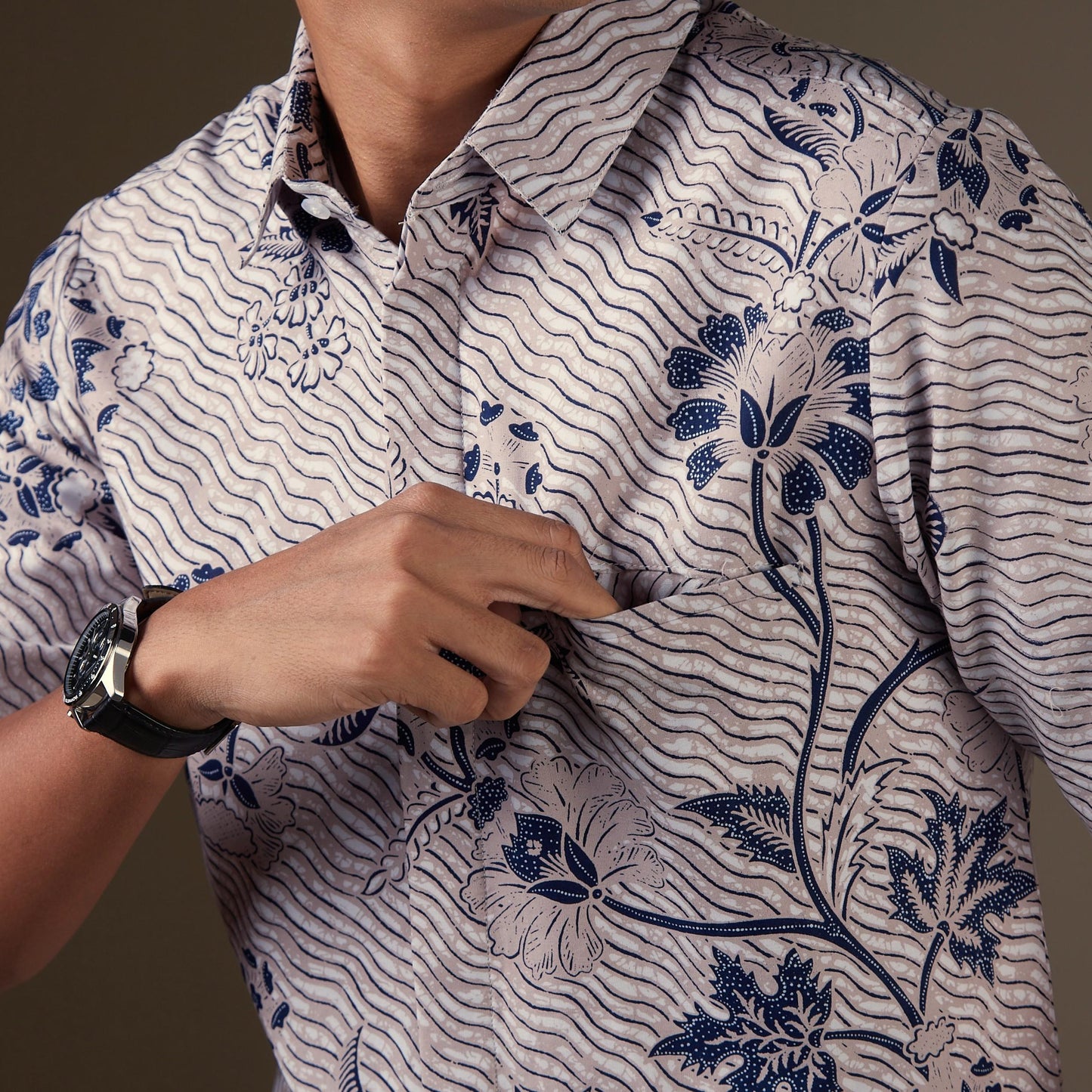 Natami - Mandalas Kemeja Batik Pria Premium Lengan Pendek