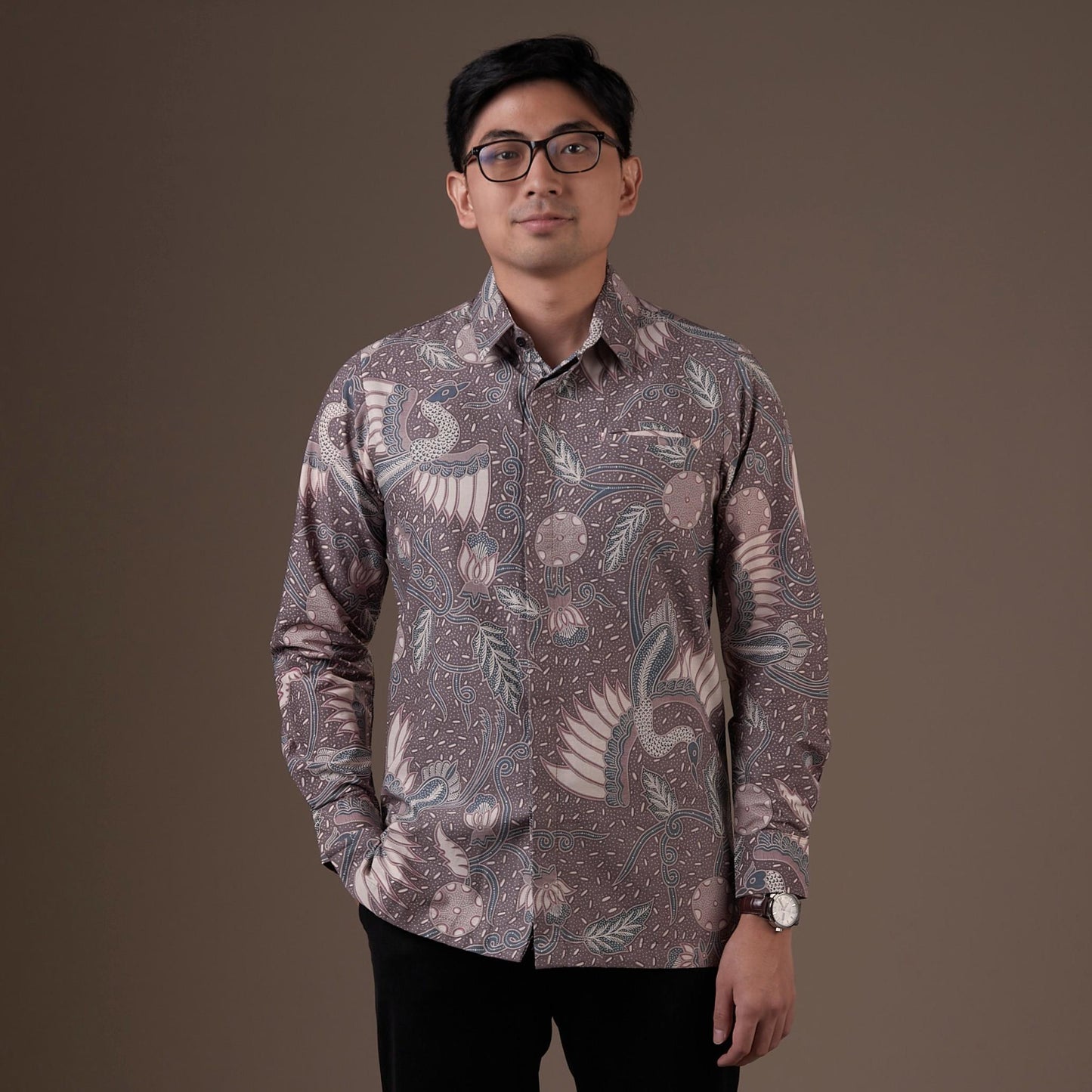 Borau - Mandalas Kemeja Batik Pria Premium Lengan Panjang
