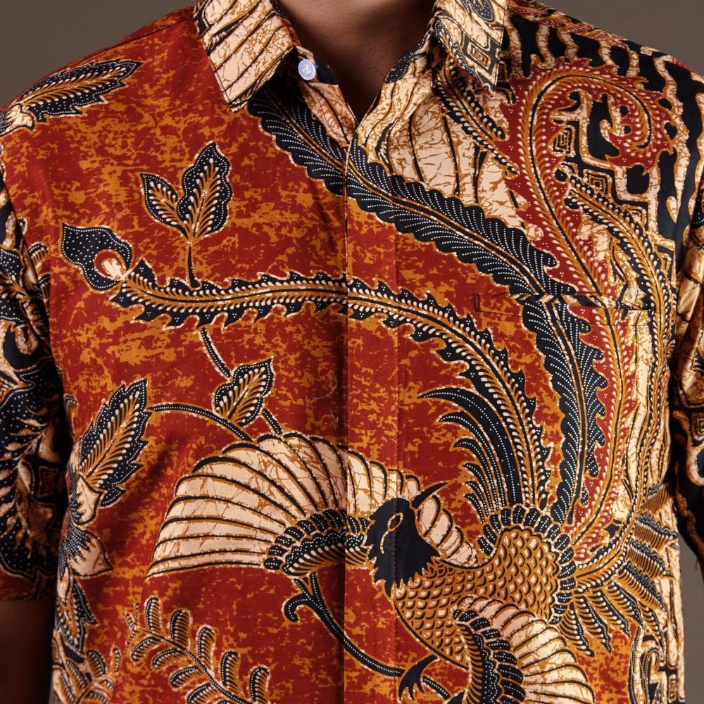 Soroning - Mandalas Premium Men's Short Sleeve Batik Shirt