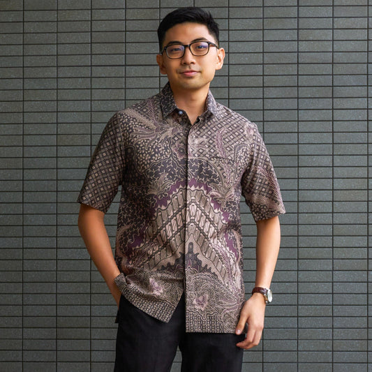 Kanavid - Mandalas Kemeja Batik Pria Premium Lengan Pendek