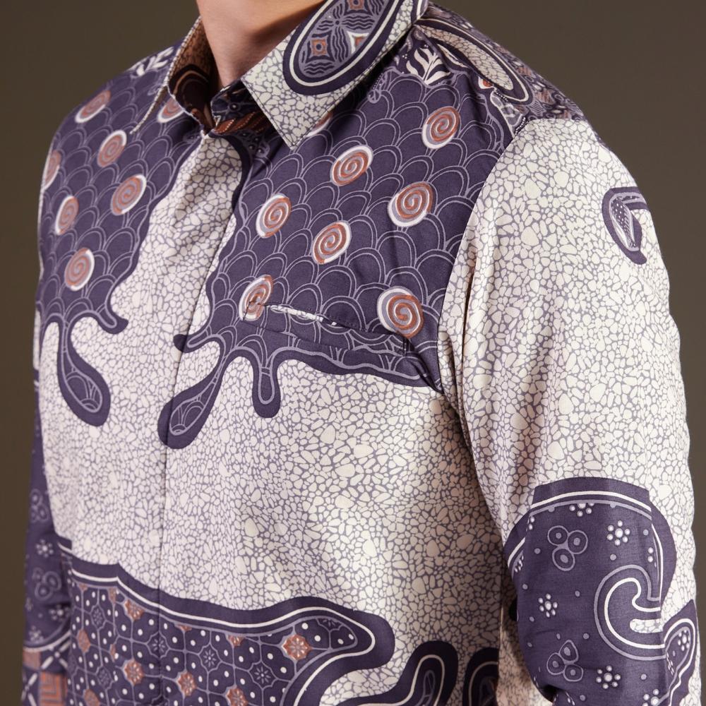 Dibsiren - Mandalas Premium Men's Long Sleeve Batik Shirt