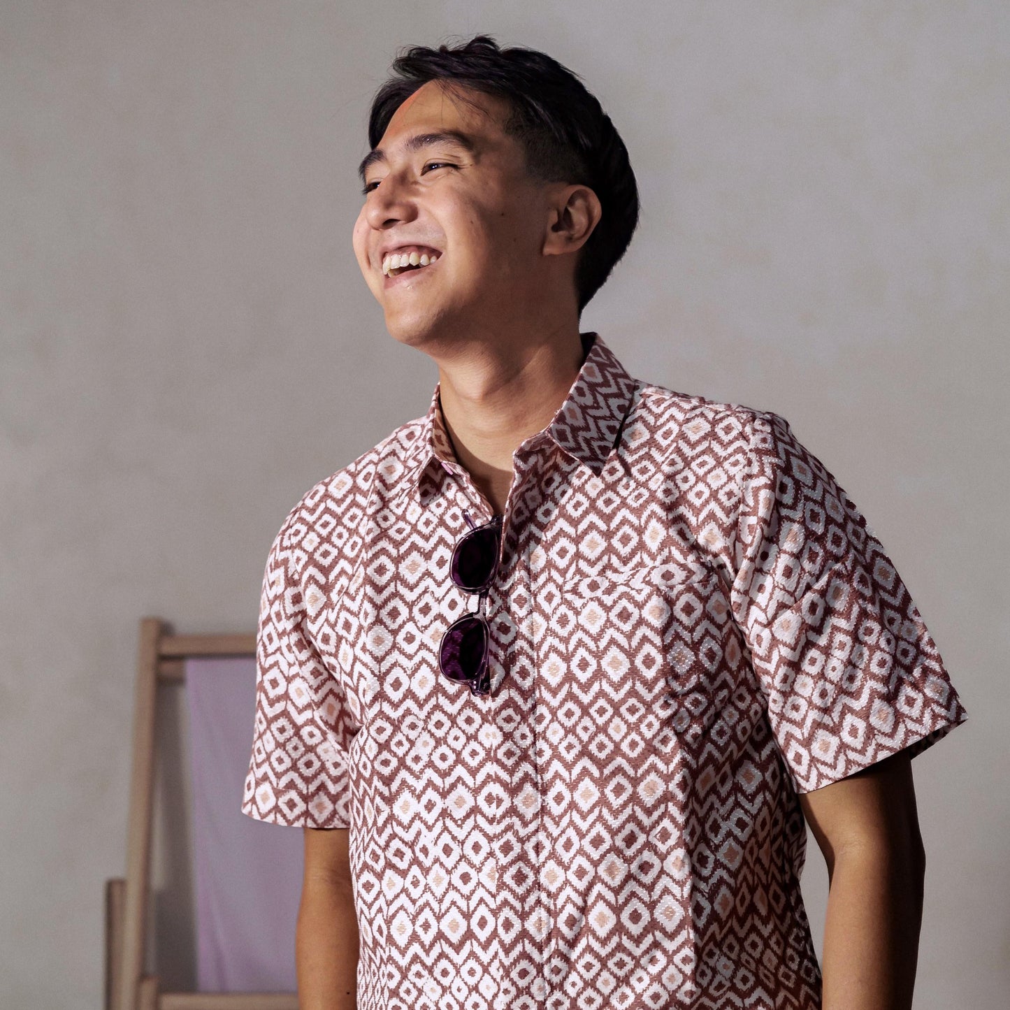 Lombokan - Mandalas Premium Men's Short Sleeve Batik Shirt