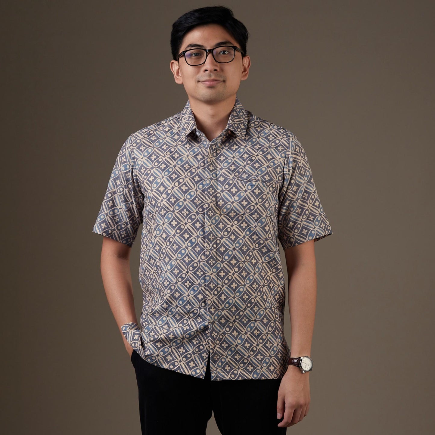Kabunga - Mandalas Kemeja Batik Pria Premium Lengan Pendek