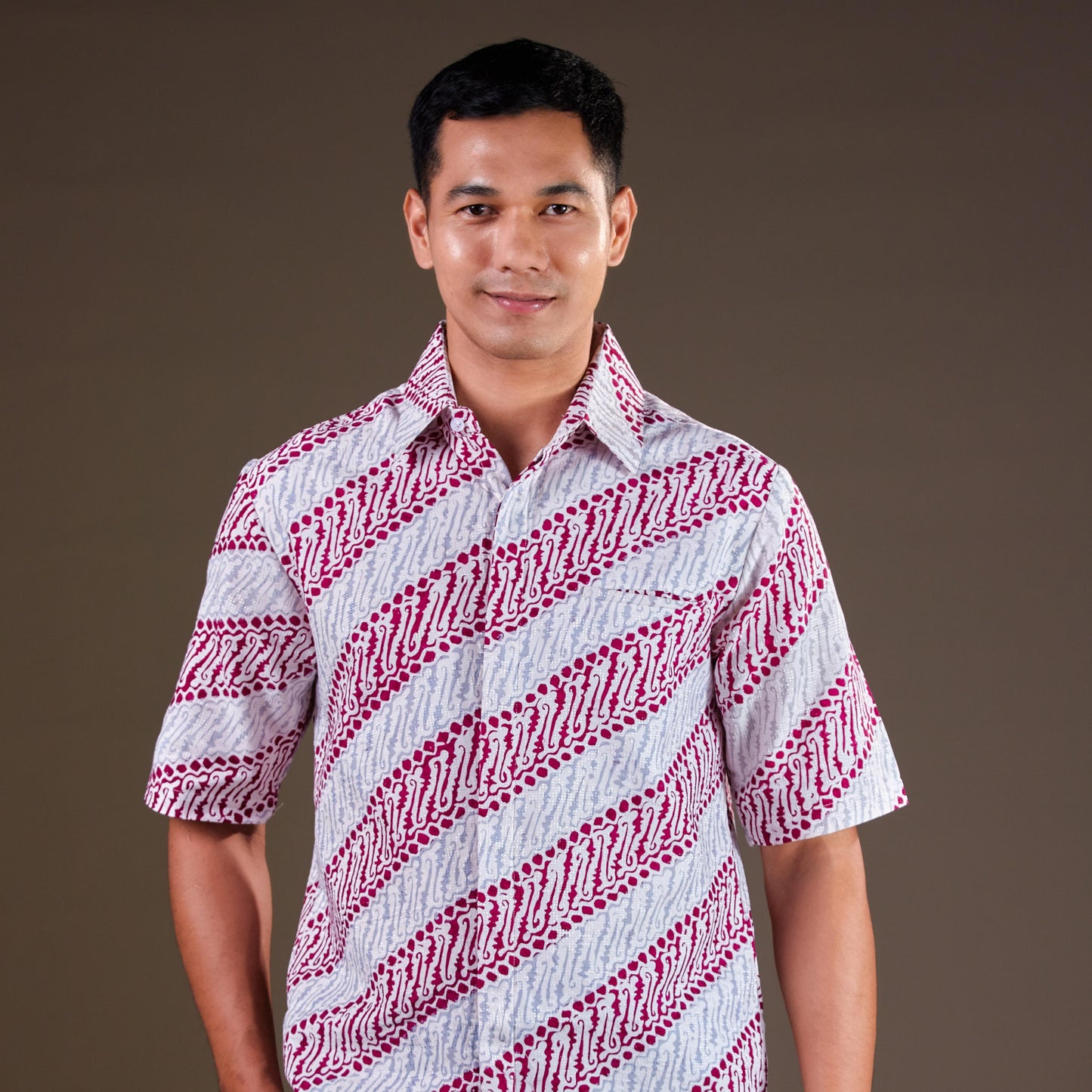 Anjara - Mandalas Premium Men's Short Sleeve Batik Shirt