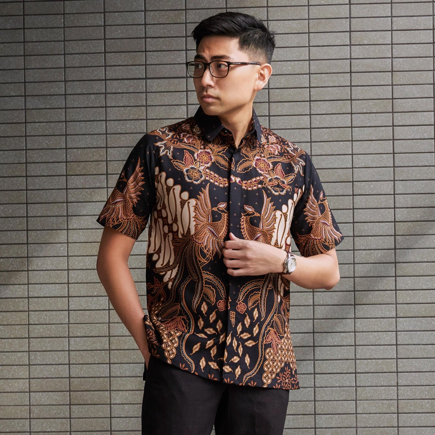 Ugraha - Mandalas Kemeja Batik Pria Premium Lengan Pendek