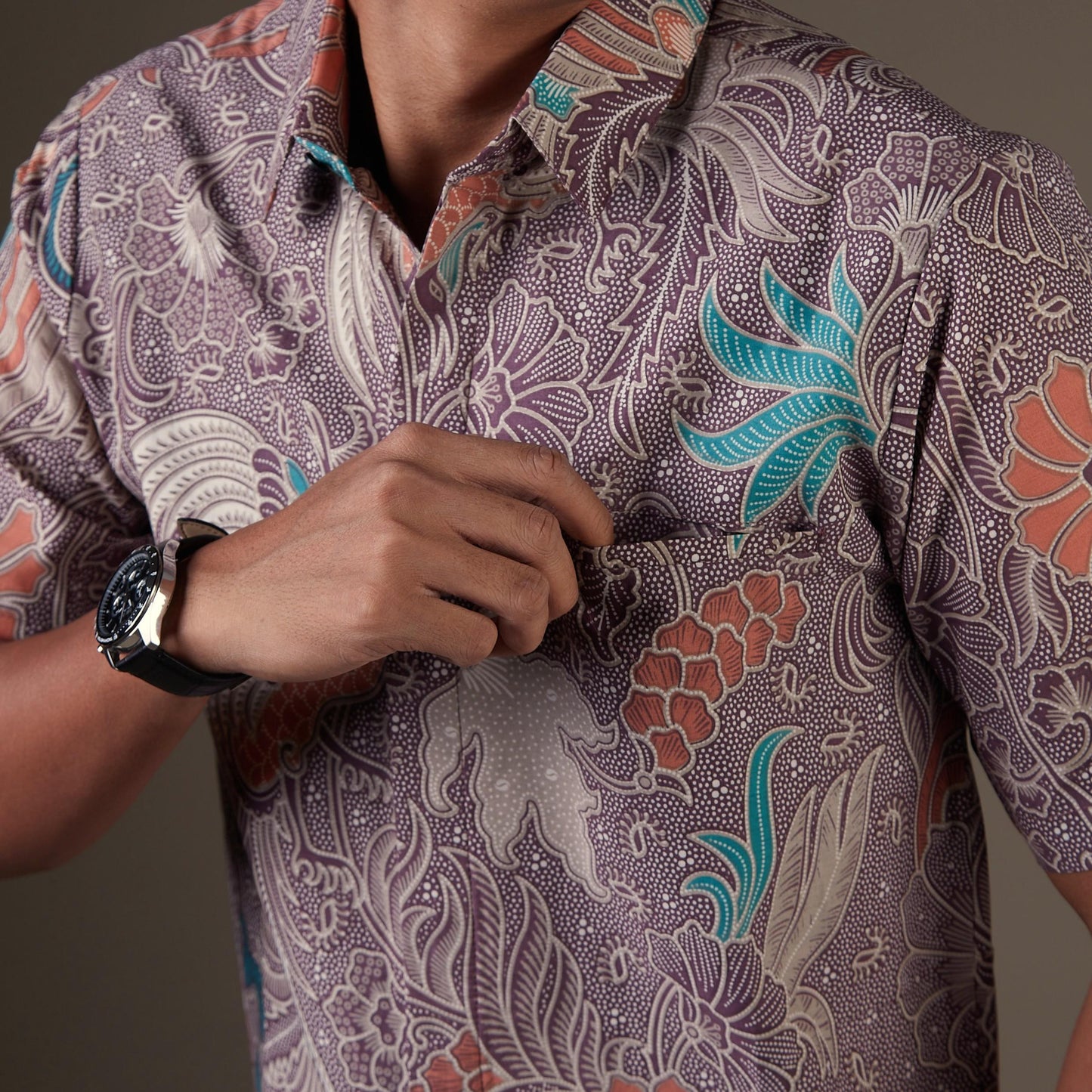 Alamanda - Mandalas Kemeja Batik Pria Premium Lengan Pendek