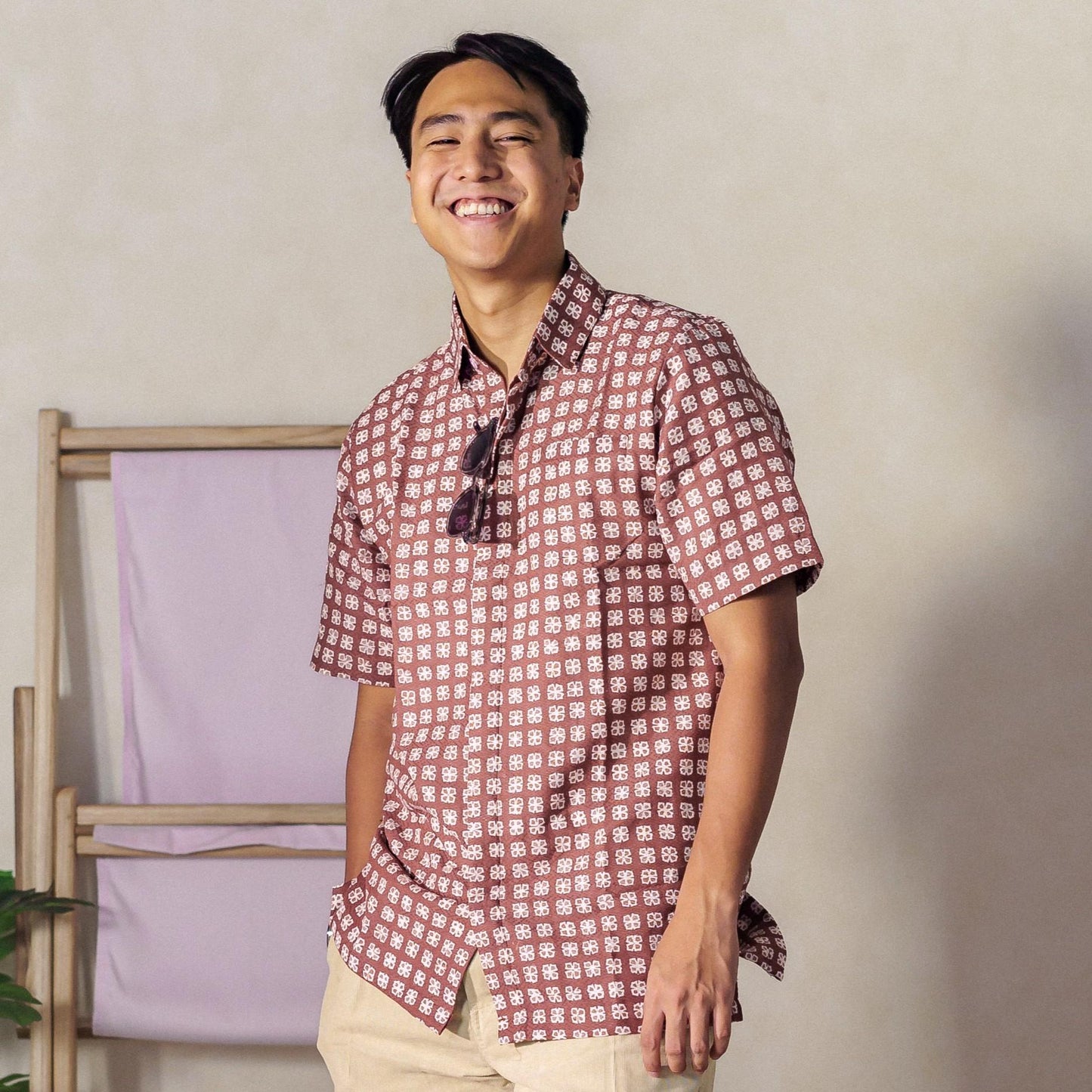 Prasant - Mandalas Kemeja Batik Pria Premium Lengan Pendek