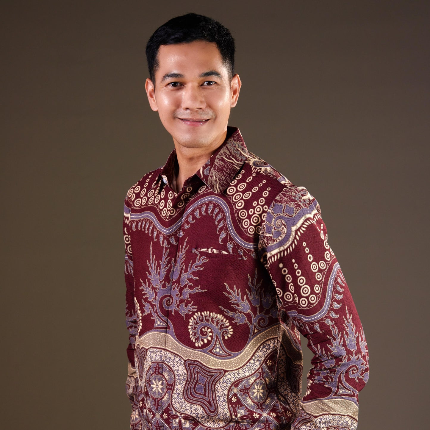 Nagadara - Mandalas Kemeja Batik Pria Premium Lengan Panjang