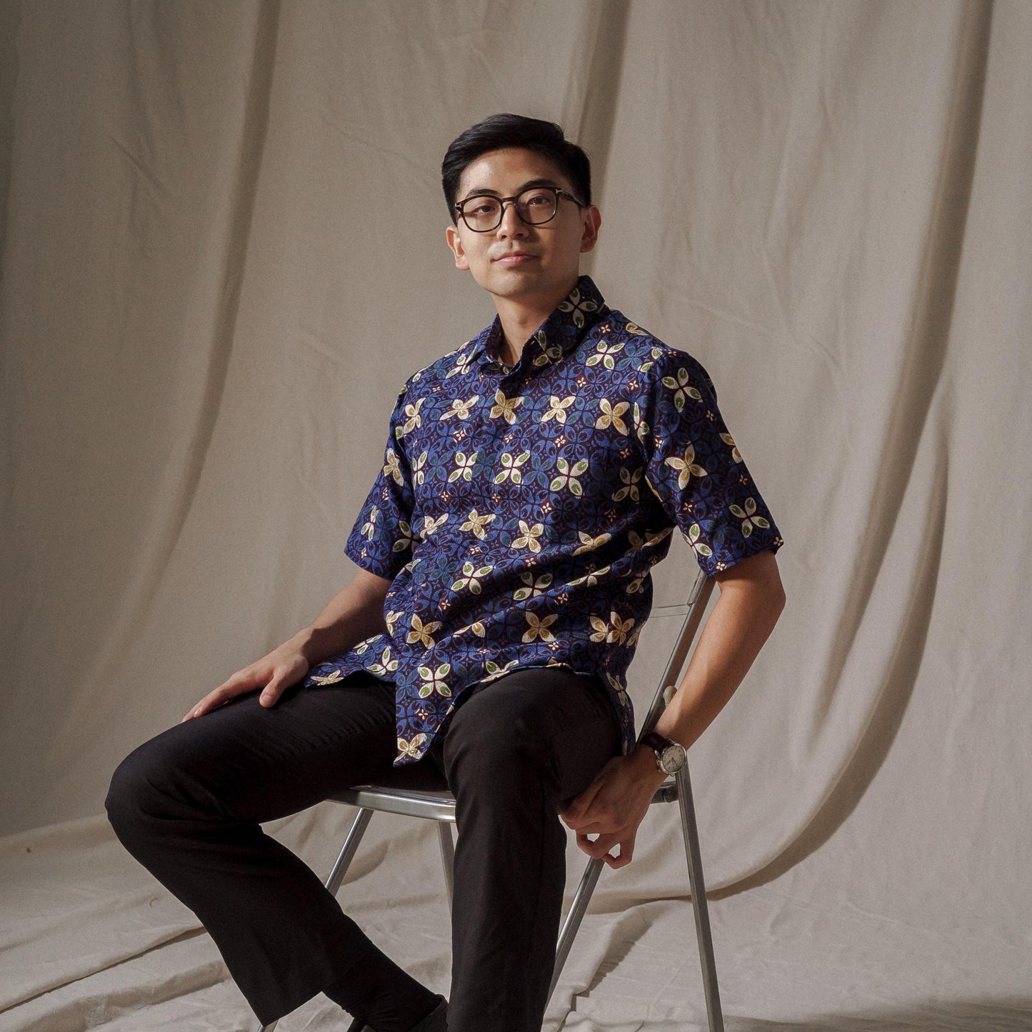 Hikaru - Mandalas Kemeja Batik Pria Premium Lengan Pendek