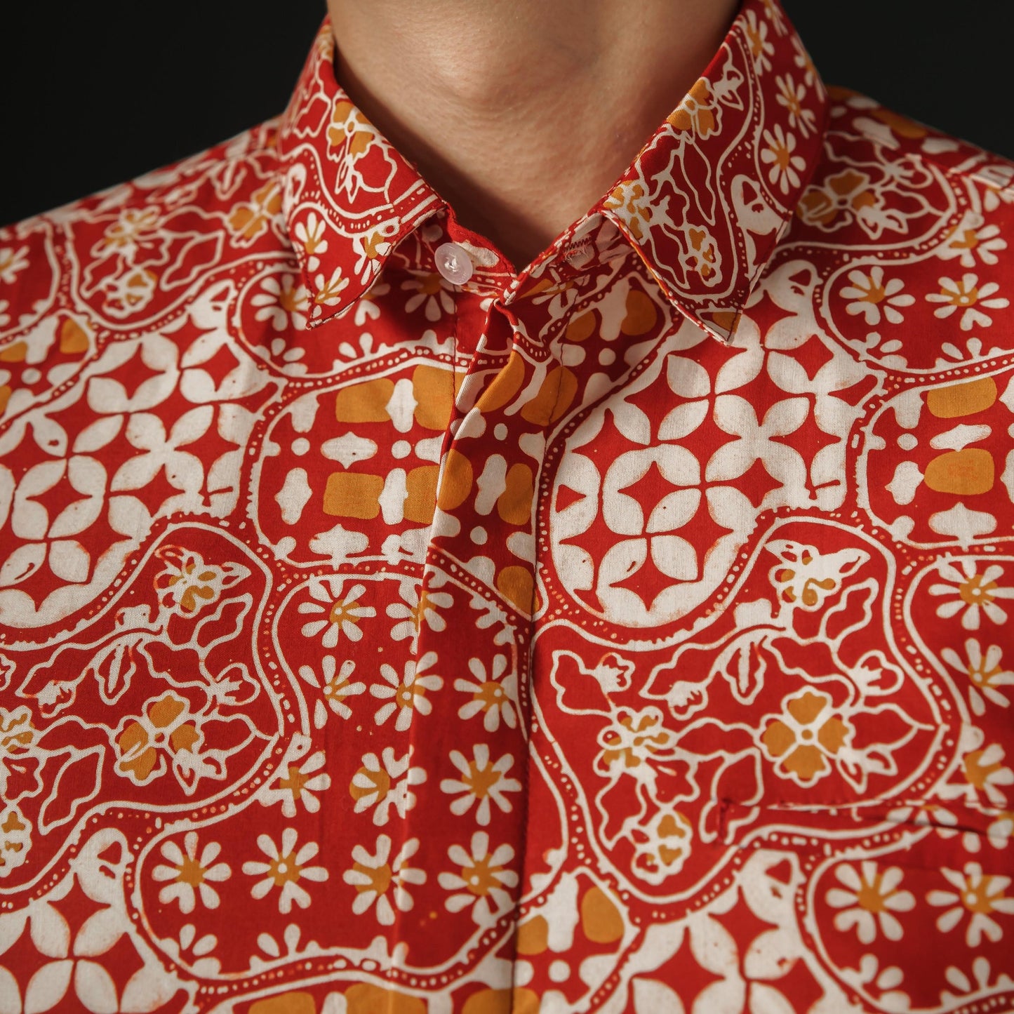 Kantana - Mandalas Premium Men's Short Sleeve Batik Shirt