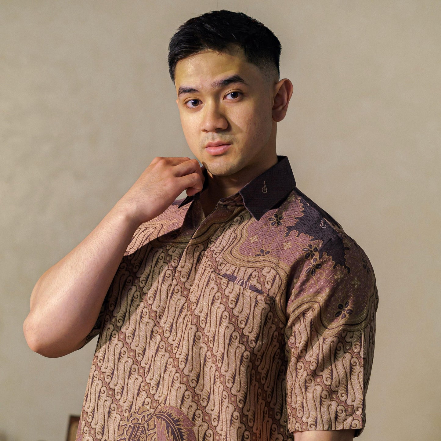 Dataro - Mandalas Premium Men's Short Sleeve Batik Shirt