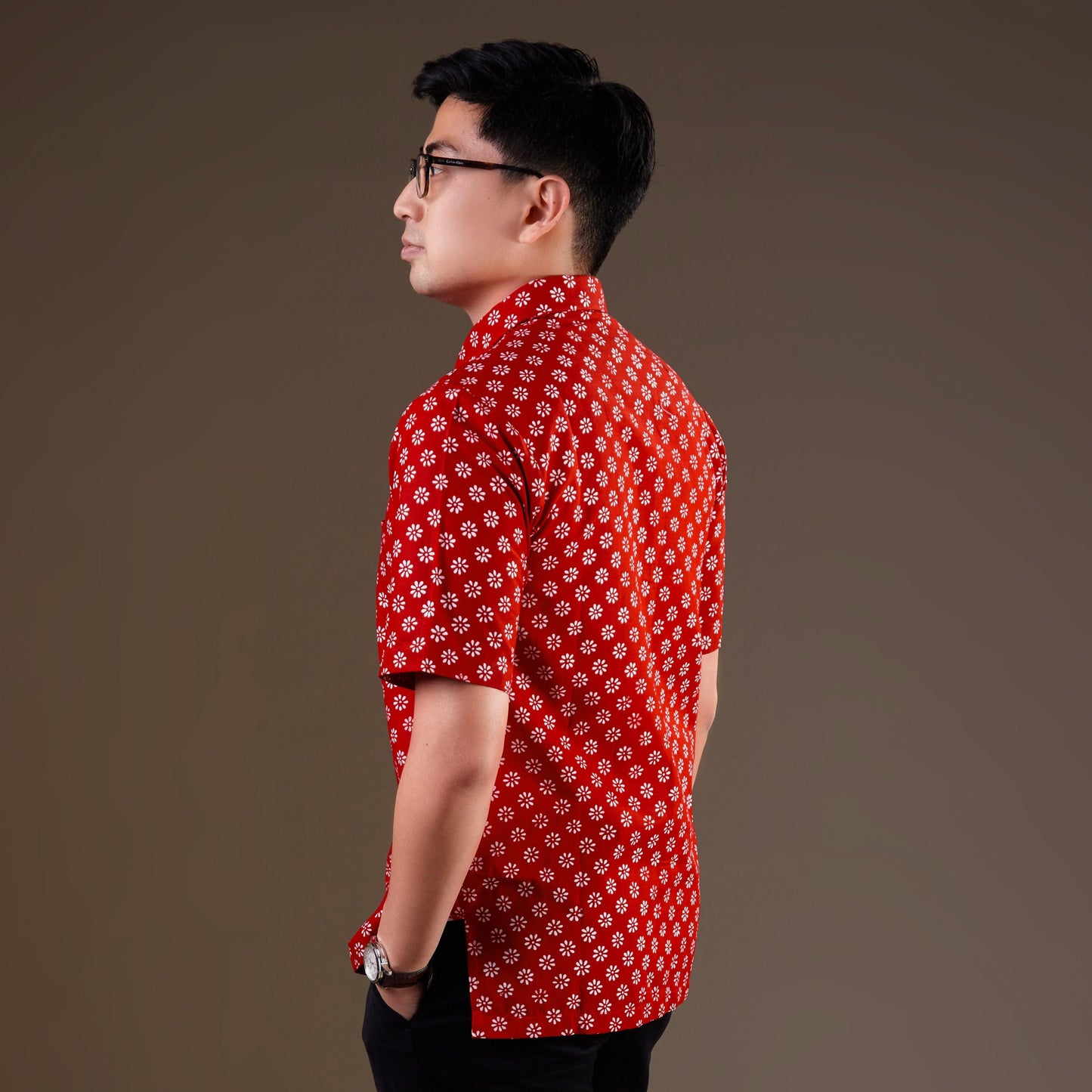 Kara - Mandalas Premium Men's Short Sleeve Batik Shirt