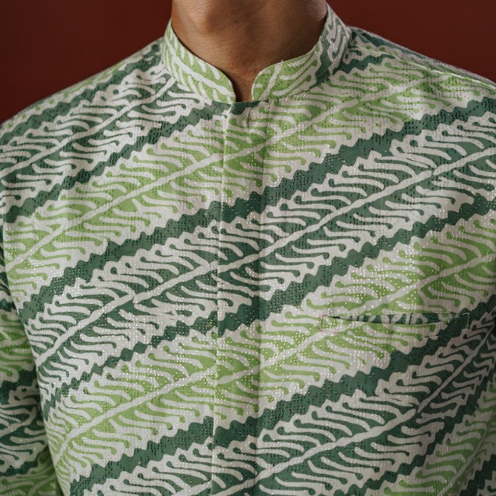 Daffa - Mandalas Koko Premium Men's Long Sleeve Batik Shirt