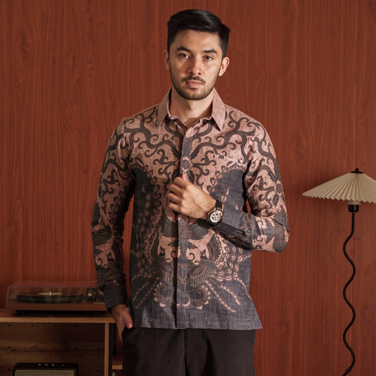 Nucean - Mandalas Kemeja Batik Pria Premium Lengan Panjang