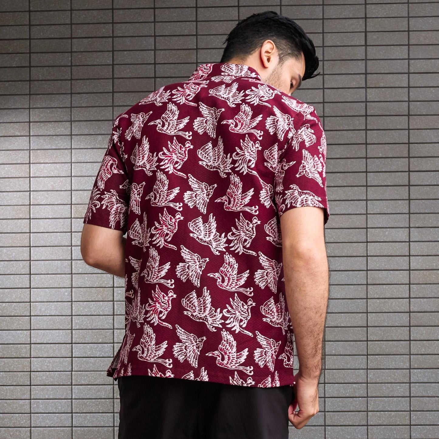 Heron - Mandalas Kemeja Batik Pria Premium Lengan Pendek