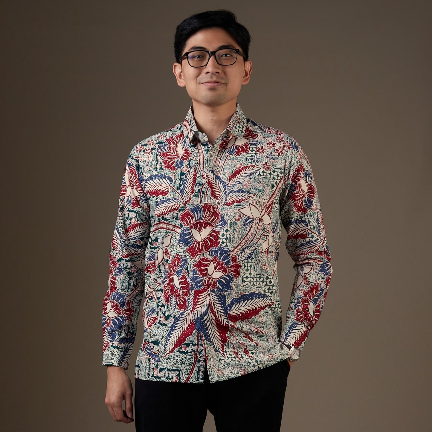 Alujo - Mandalas Kemeja Batik Pria Premium Lengan Panjang