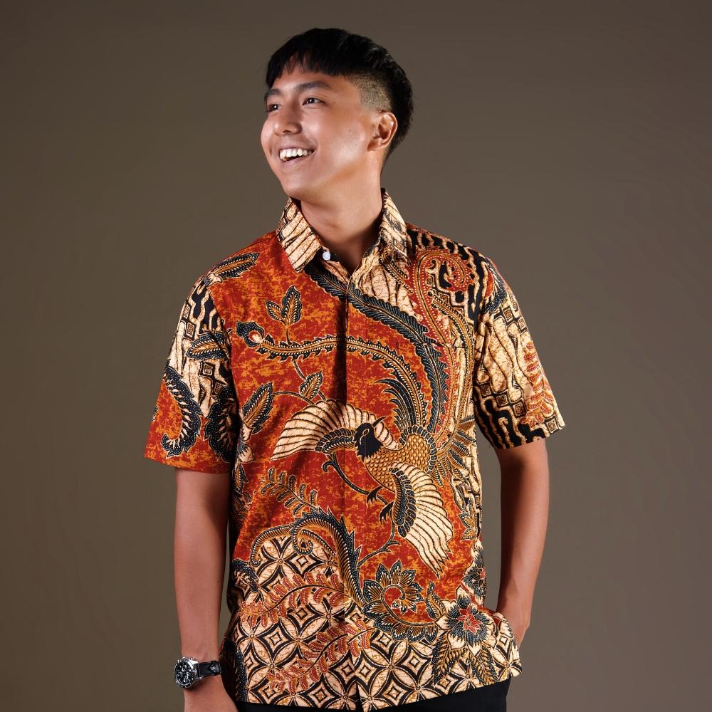 Soroning - Mandalas Premium Men's Short Sleeve Batik Shirt