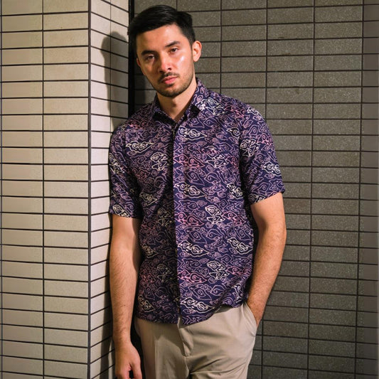 Mendangu - Mandalas Kemeja Batik Pria Premium Lengan Pendek