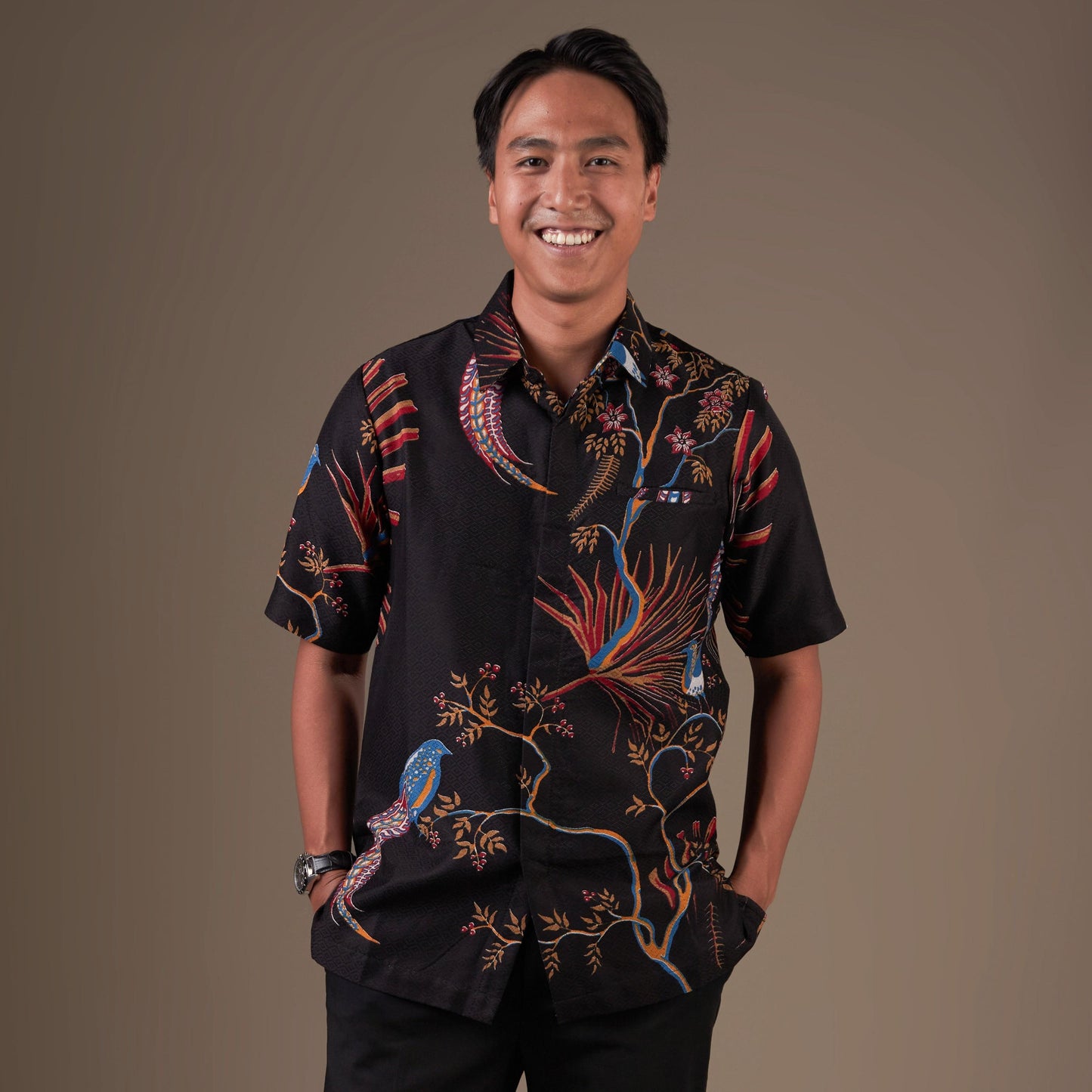 Avidian - Mandalas Kemeja Batik Pria Premium Lengan Pendek