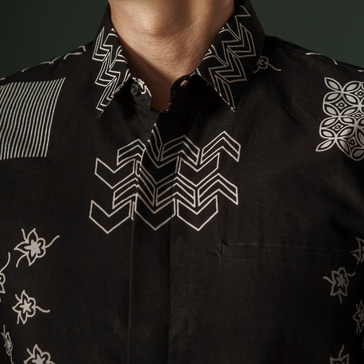 Carlo - Mandalas Premium Men's Short Sleeve Batik Shirt