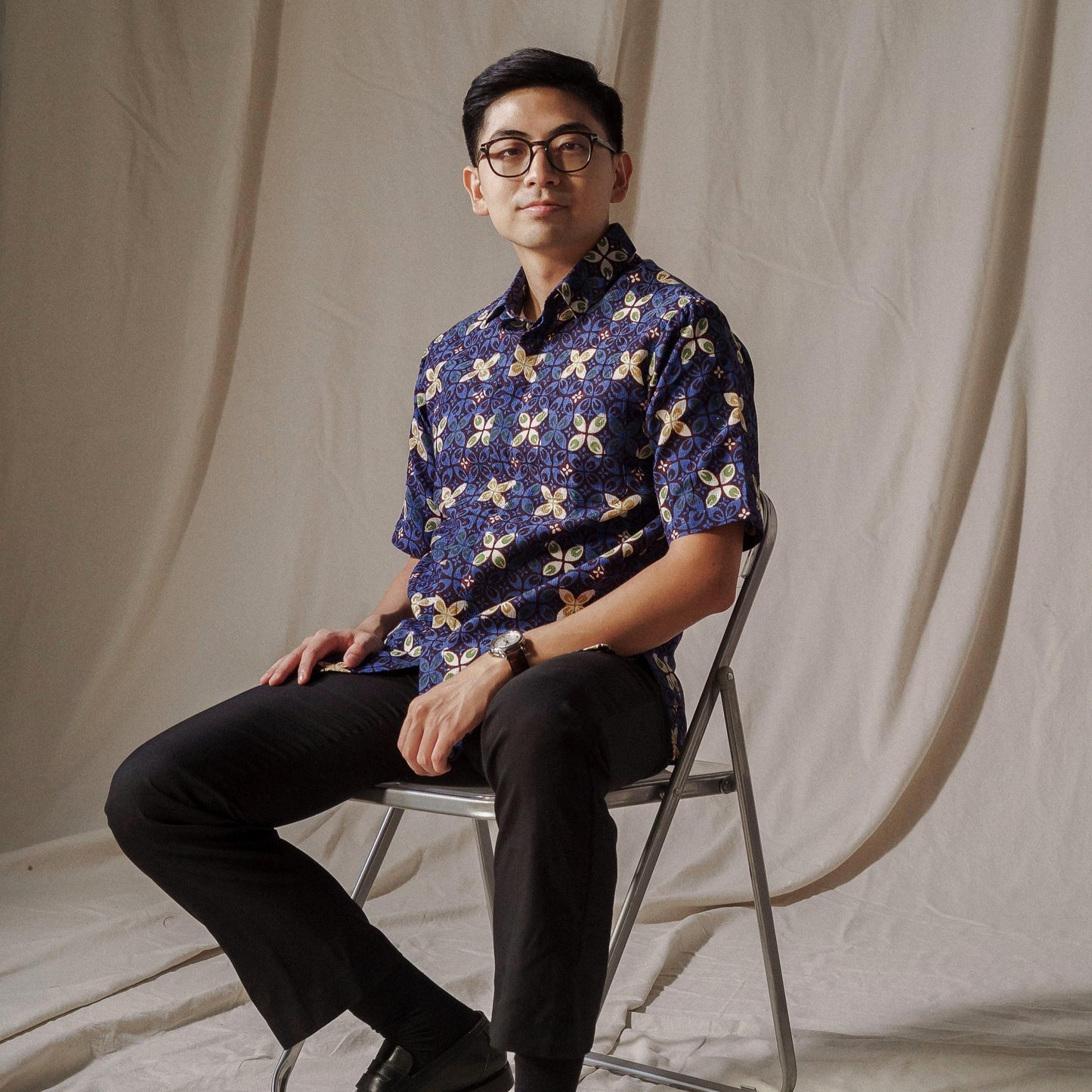 Hikaru - Mandalas Kemeja Batik Pria Premium Lengan Pendek