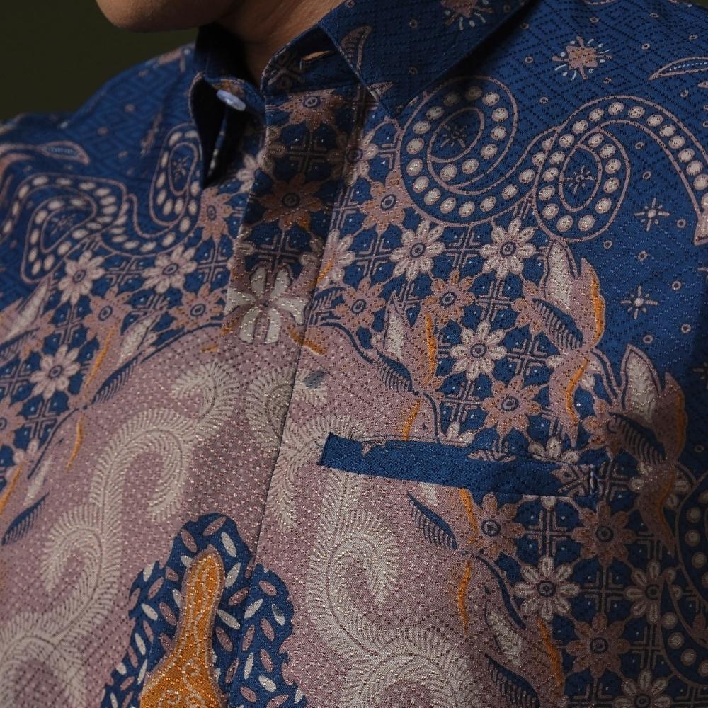Penerasi - Mandalas Premium Men's Long Sleeve Batik Shirt