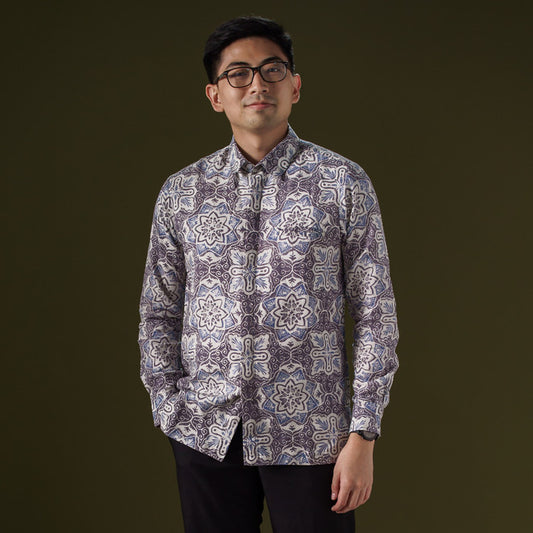 Nirmana - Mandalas Kemeja Batik Pria Premium Lengan Panjang
