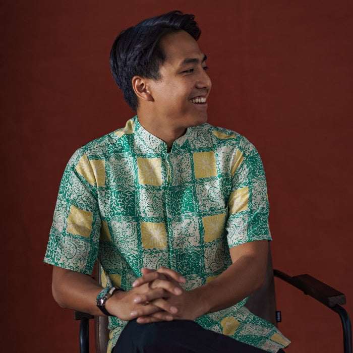 Mandalas Koko Premium Men's Short Sleeve Batik Shirt