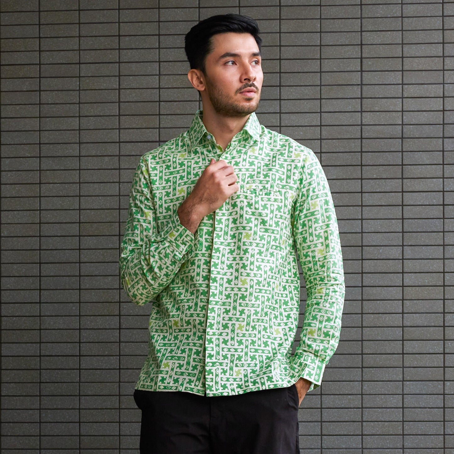 Sajau - Mandalas Kemeja Batik Pria Premium Lengan Panjang