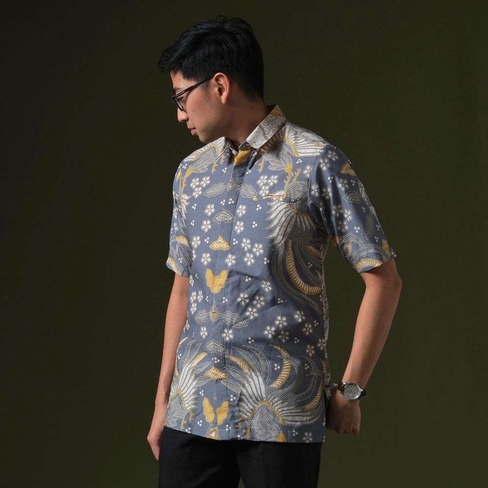 Simaranga - Mandalas Premium Men's Short Sleeve Batik Shirt