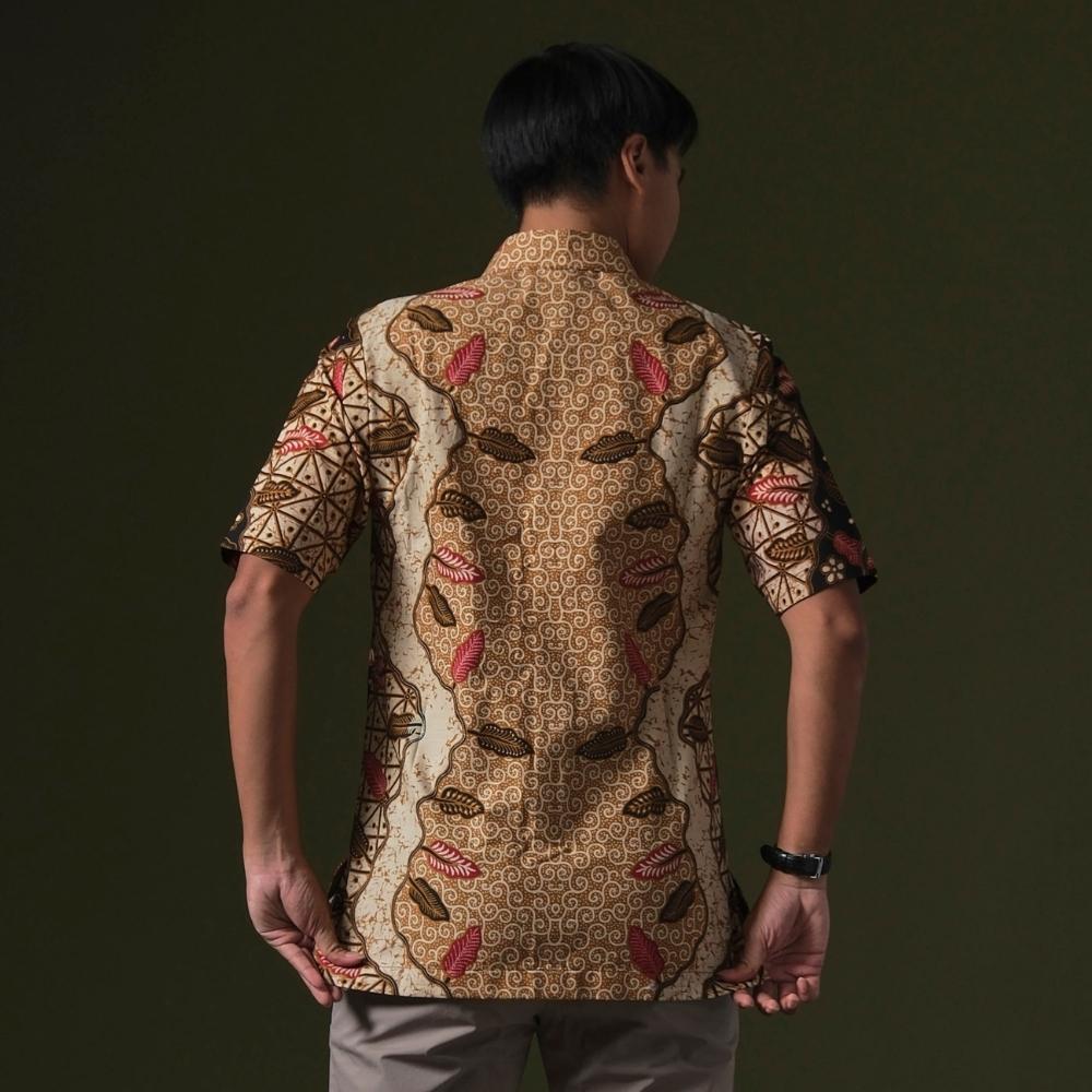 Simatam - Mandalas Premium Men's Short Sleeve Batik Shirt