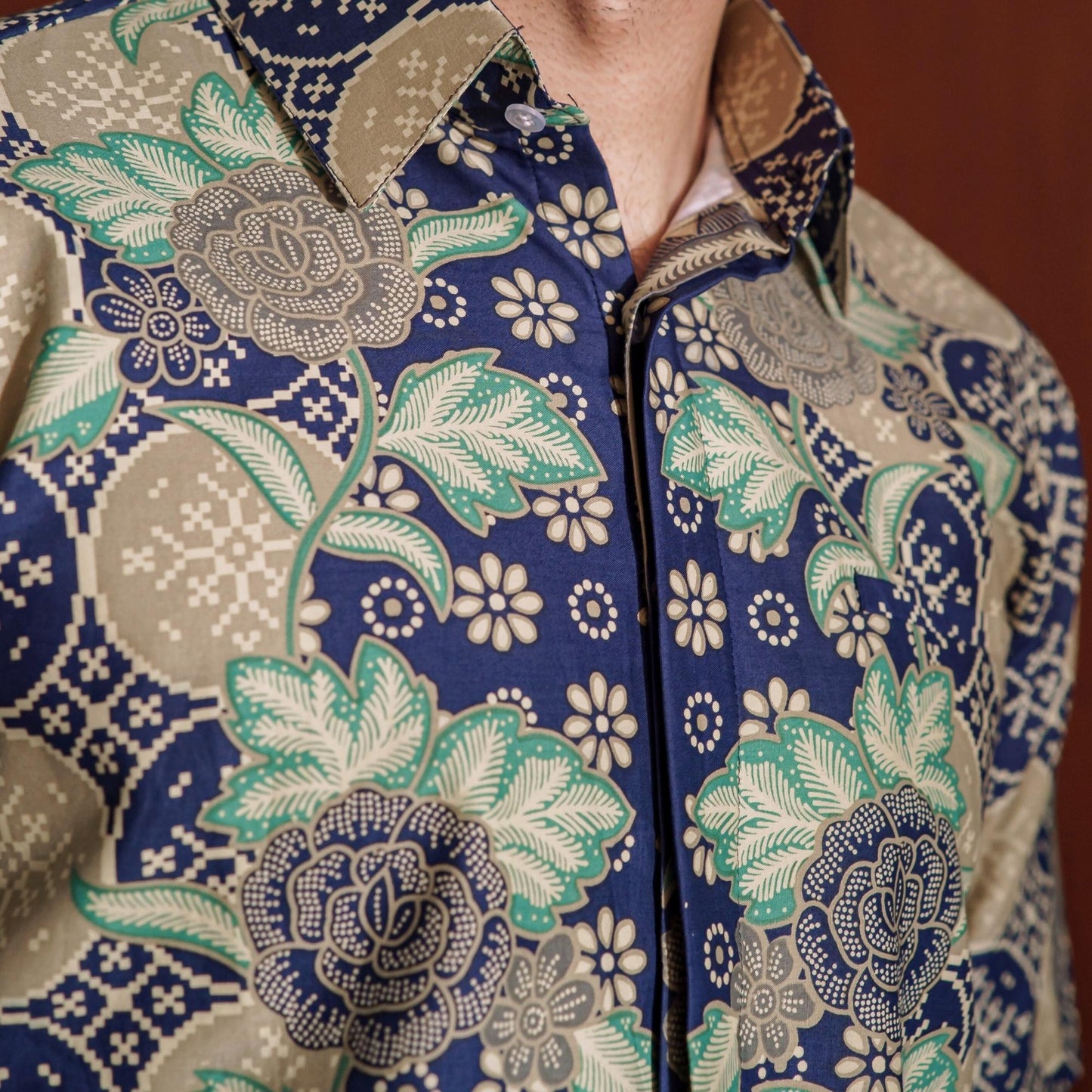 Oxalis - Mandalas Kemeja Batik Pria Premium Lengan Pendek