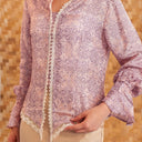 Dalilah Long Sleeve - Mandalas Women’s Modern Viscose Blouse - Mandalas