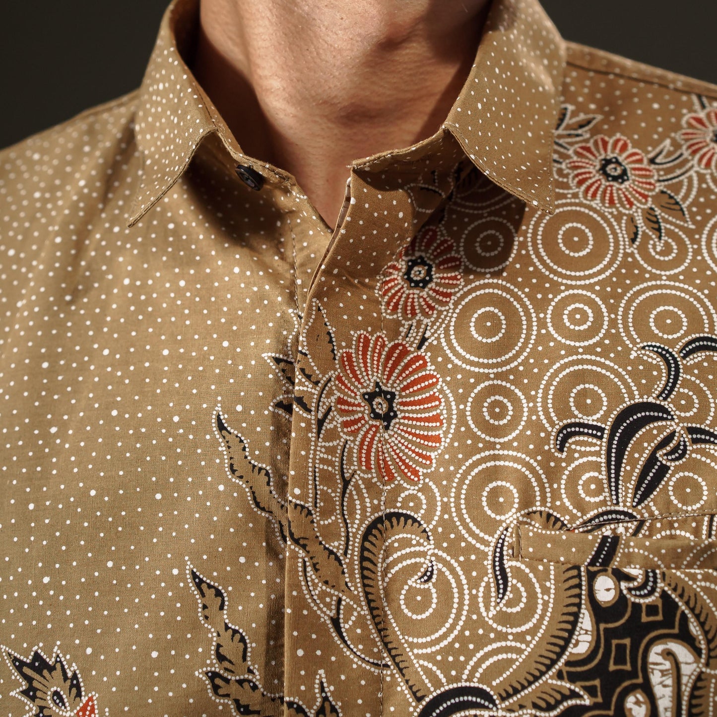 Tojaya - Mandalas Premium Men's Long Sleeve Batik Shirt