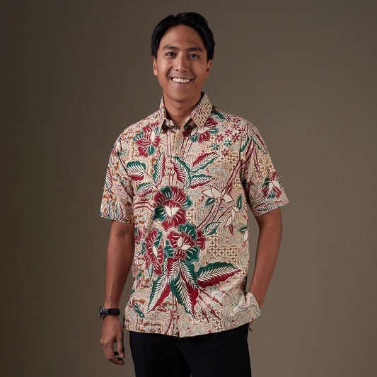 Alured - Mandalas Kemeja Batik Pria Premium Lengan Pendek