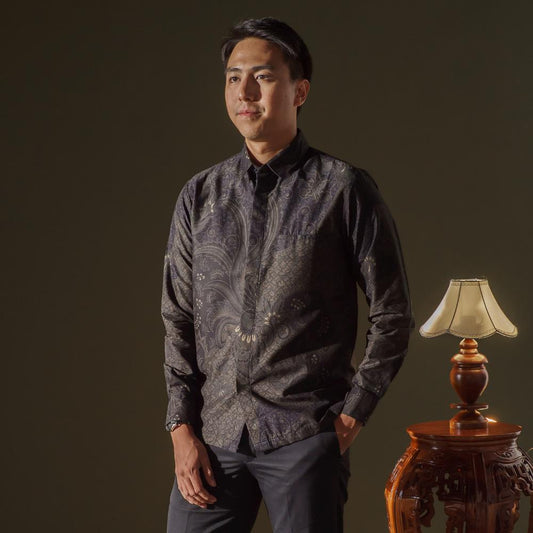 Madhani - Mandalas Kemeja Batik Pria Premium Lengan Panjang