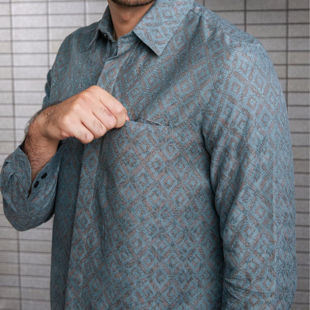 Firza - Mandalas Kemeja Batik Pria Premium Lengan Panjang