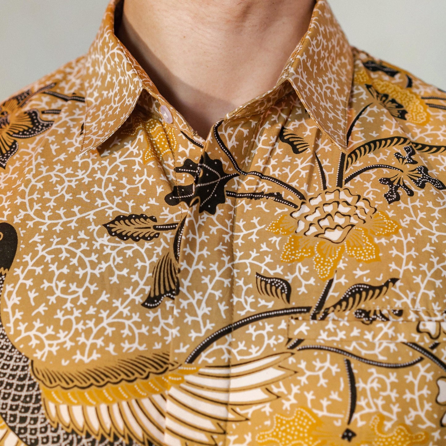 Trimangun - Mandalas Premium Men's Short Sleeve Batik Shirt