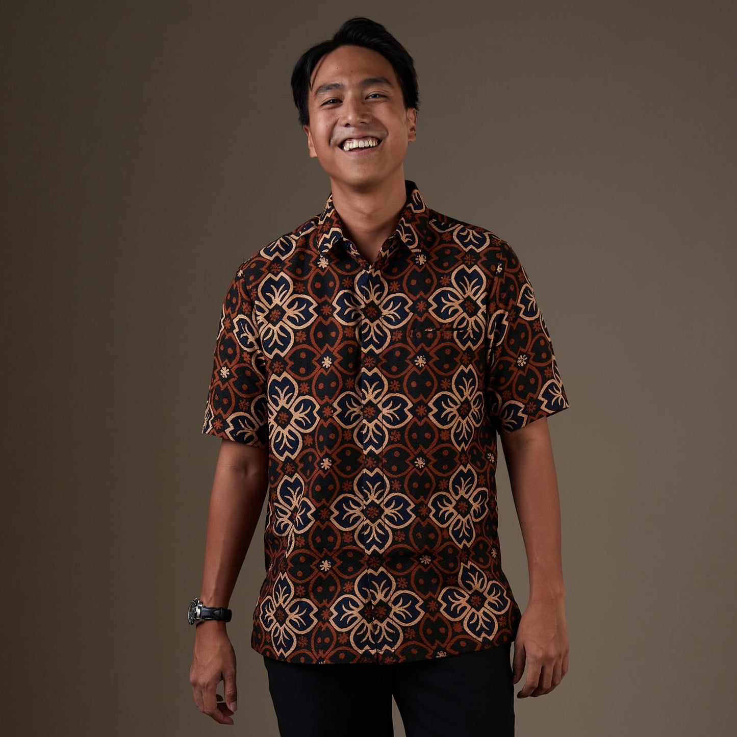 Bejana - Mandalas Kemeja Batik Pria Premium Lengan Pendek