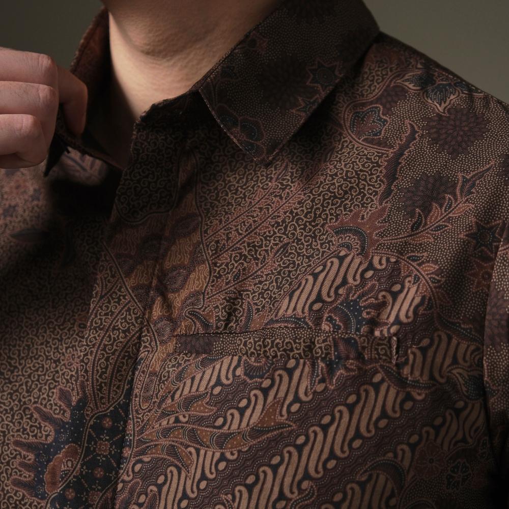 Ranah - Mandalas Premium Men's Long Sleeve Batik Shirt