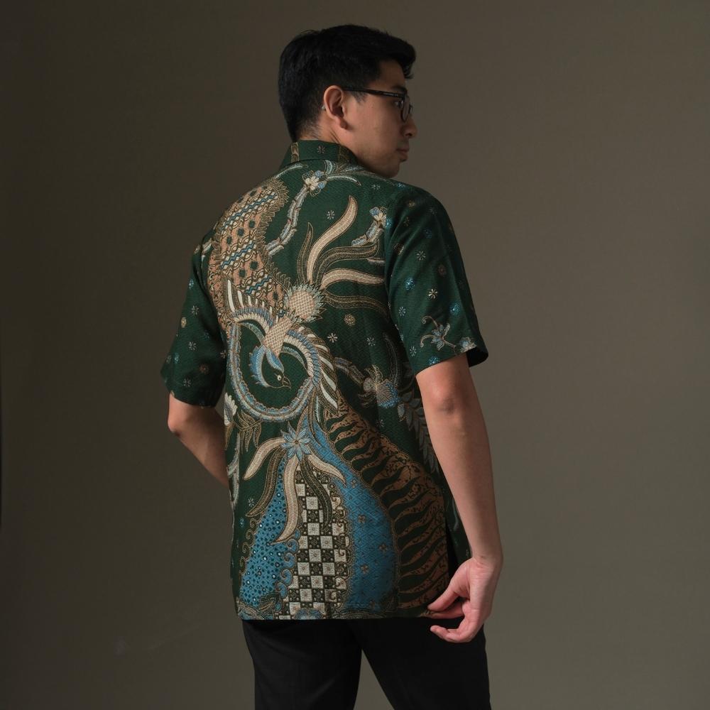 Skrodanta - Mandalas Premium Men's Short Sleeve Batik Shirt