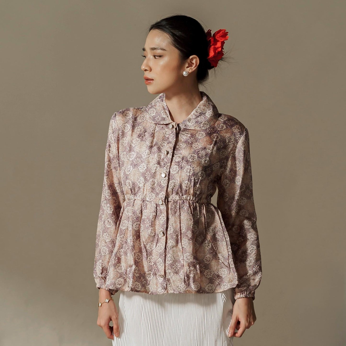 Karima Long Sleeve - Mandalas Modern Outerwear Women's Babydoll Top