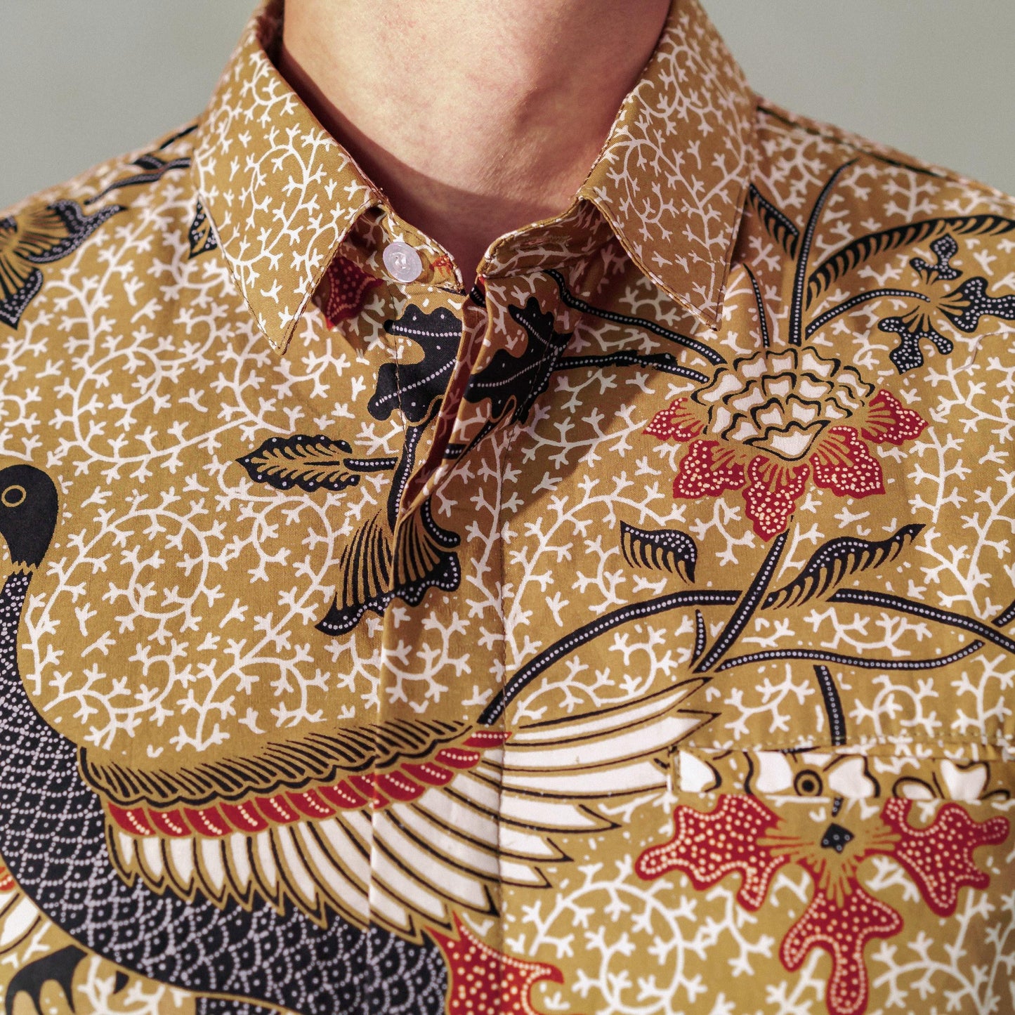 Trisesa - Mandalas Premium Men's Short Sleeve Batik Shirt