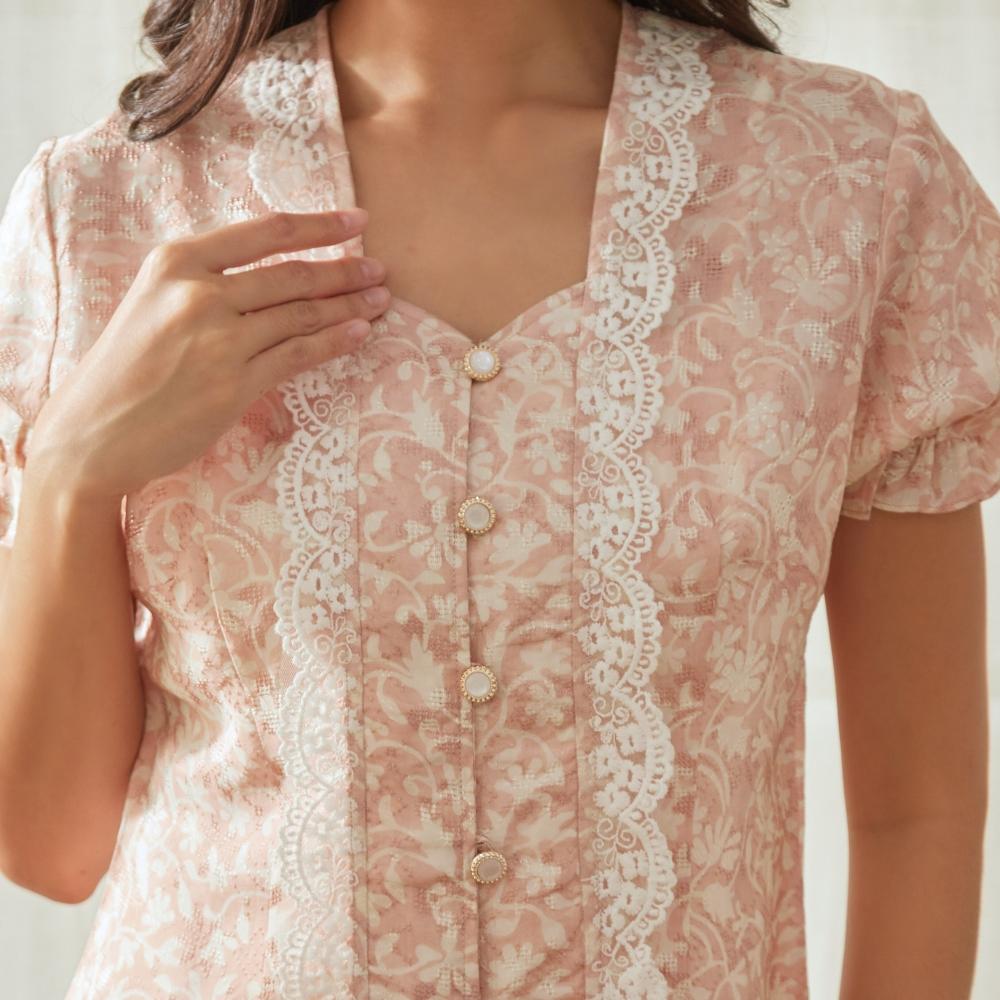 Sarina - Mandalas Baju Kerja Atasan Batik Blouse Wanita Modern