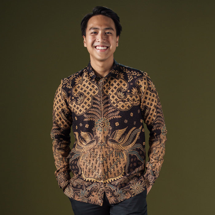 Matenero - Mandalas Kemeja Batik Pria Premium Lengan Panjang